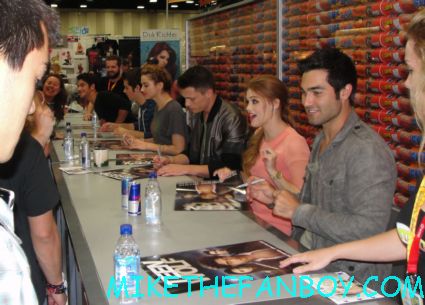 the hot and sexy cast of teen wolf signing autographs at the fox booth during san diego comic con 2012 sdcc rare promo hot chest tyler posey