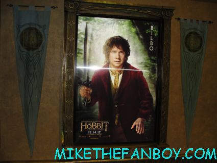 the hobbit lenticular poster display at the warner bros booth at san diego comic con 2012 rare promo hot martin freeman