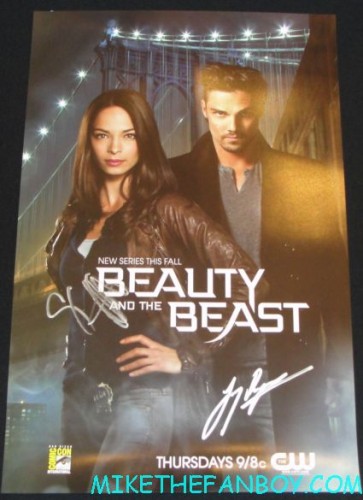 beauty and the beast cast signed autograph mini poster from cbs jay ryan signing autographs