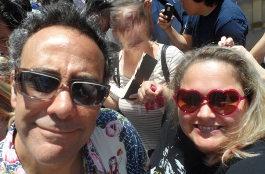 brad garrett and mike the fanboy's pretty in pinky at patricia heaton's walk of fame star ceremony