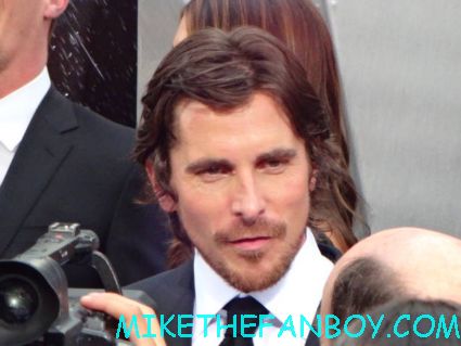 Christian Bale arriving to the dark knight Rises world movie premiere in new york city rare promo hot