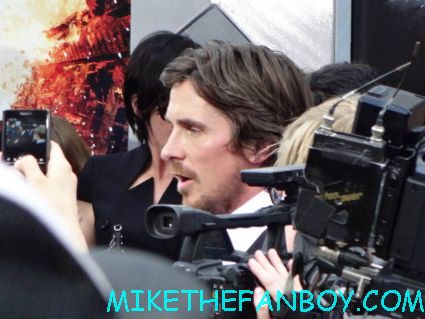 christian bale arriving to the dark knight Rises world movie premiere in new york city rare promo hot 