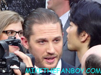 Tom Hardy arriving to the dark knight Rises world movie premiere in new york city rare promo hot 