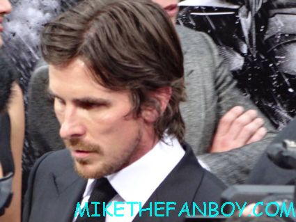 Christian Bale arriving to the dark knight Rises world movie premiere in new york city rare promo hot 