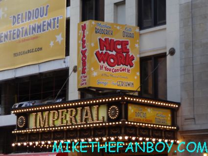 nice work if you can get it marquee starring matthew broderick new york city broadway live theatre rare promo