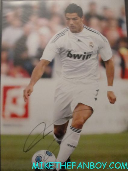 Cristiano Ronaldo signed autograph hot sexy photo real madrid rare promo soccer photograph promo rare