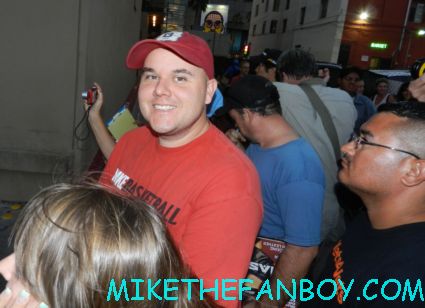 the other mike from mike the fanboy waiting for jennifer garner at jimmy kimmel live