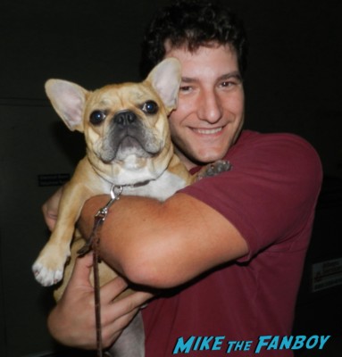 Mike the Fanboy with Theo the cutest french bulldog ever walking down the ally brown bulldog cute rare