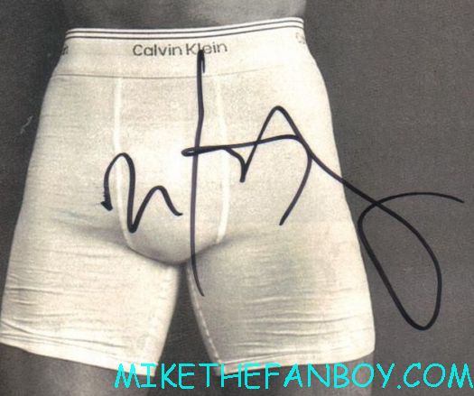 mark wahlberg signed autograph calvin klein photo hot sexy shirtless photo shoot underwear naked sexy