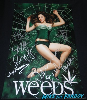 weeds season 5 promo poster cast signed autograph alexander gould hunter parrish mary louise parker kevin nealon rare hot sexy promo