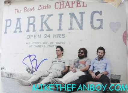 bradley cooper signed autograph the hangover promo still ed helms hot sexy man alive