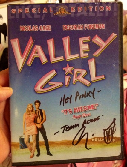 valley girl rare promo movie poster promo signed autograph by deborah foreman hot rare promo signed movie poster