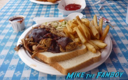 Mike the fanboy at san diego comic con 2012 at Kansas City BBQ filming location of Top Gun