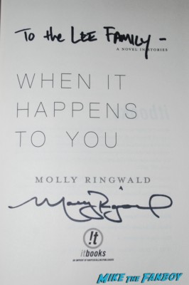 molly ringwald signed autograph when it happens to you book novel rare molly ringwald signing autographs for fans at a book signing in san francisco ca rare pretty in pink star breakfast club