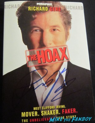 richard gere signed autogaph the hoax dvd promo movie poster laser disc rare hot sexy japanese import