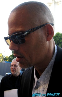 sexy David Labrava signs autographs for fans at the sons of anarchy premiere in westwood