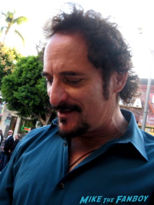 Kim Coates signs autographs for fans at the sons of anarchy world premiere in westwood rare promo
