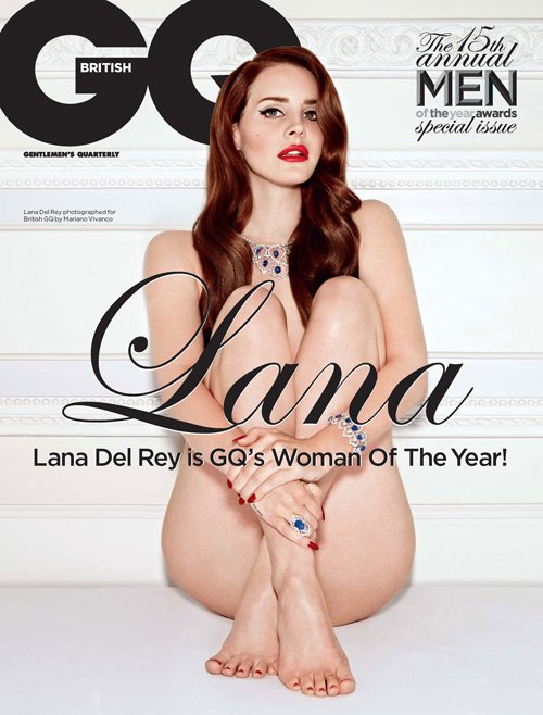 lana del rey nude british gq sexy magazine cover naked hot sexy photo shoot rare promo redhead born to die hottie sexy rare off to the races