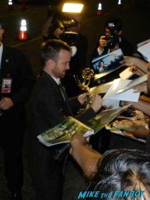 sexy aaron paul signing autographs at the Emmy Party 2012! The Stars Of AMC! Breaking Bad! Mad Men! With Aaron Paul! Bryan Cranston! John Slattery! RJ Mitte! Betsy Brandt! Autographs! Photos and More!