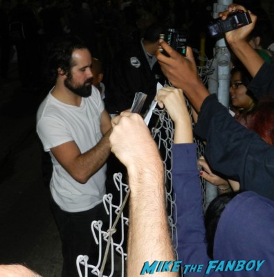 Ronnie Vannucci, Jr.signing autographs for fans from the killers picture disc rare human spaceman day and age vinyl the killers signing autographs jimmy kimmel live 019the killers signing autographs jimmy kimmel live 024