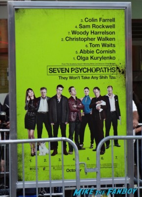  seven psychopaths movie premiere red carpet signing autographs colin farrell hot sexy rare promo 
