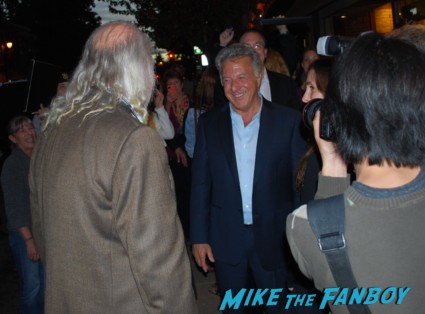 Dustin hoffman signing autographs for fans at the mill valley film festival in san francisco ca rare breaking bad rock of ages