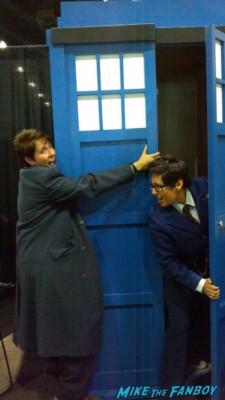 Comikaze expo 2012 captain jack harkness and the tardis from Dr. Who cosplay rare