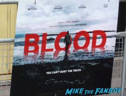 BFI London Film Festival rare blood movie premiere rare paul bettany signing autographs for fans rare 