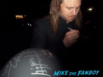 Ryan Hurst from sons of anarchy signing autographs for fans at the season 5 wrap party