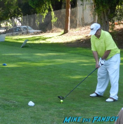 jack nicholson golfing at a charity event signing autographs at the los angeles police family fun day 2012 program rare vin scully