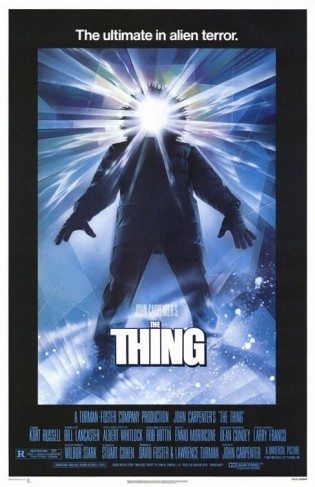 John Carpenter's the thing rare promo one sheet movie poster promo hot kurt russell