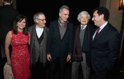 ally Field, Director/Producer Steven Spielberg, Daniel Day-Lewis, Hal Holbrook and Screenwriter Tony Kushner at The World Premiere of DreamWorks Pictures "Lincoln" At The AFI FEST 2012 held at Grauman's Chinese Theatre on November 8, 2012 in Hollywood, California. Copyright info: 2012 DreamWorks II Distribution Co., LLC and Twentieth Century Fox Film Corporation. All Rights Reserved.  (Photo by Eric Charbonneau/WireImage) *** Local Caption *** Sally Field;Tony Kushner;Steven Spielberg;Daniel Day-Lewis;Hal Holbrook The World Premiere Of DreamWorks Pictures "Lincoln" At The AFI FEST 2012