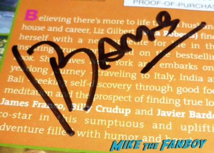 javier bardem signed autograph signature signing autographs for fans at Javier Bardem walk of fame star on hollywood blvd rare promo vicky christina barcelona