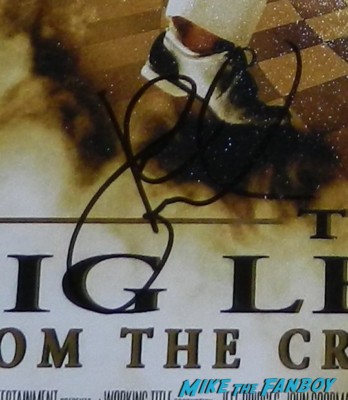John goodman signing autographs for fans roseanne the big lebowski signature mini poster one sheet 