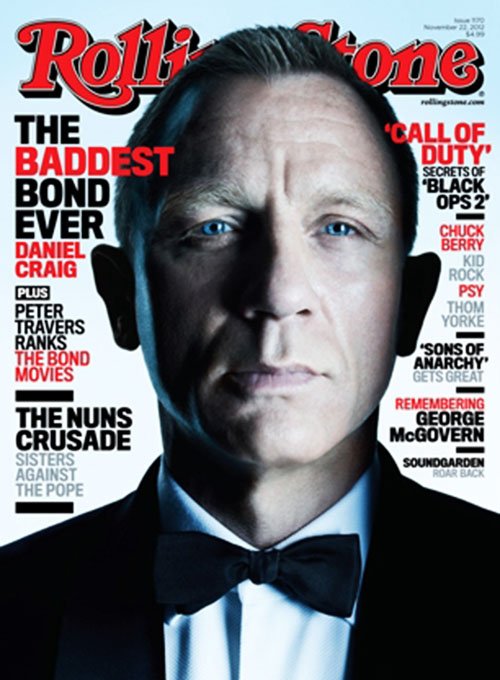 Daniel Craig hot sexy rolling stone magazine cover december 2012 james bond 007 skyfall rare promo 