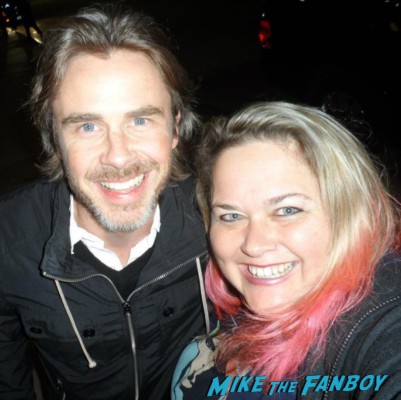 Sam Trammell fan photo rare promo signed autograph rare promo hot with pinky lovejoby