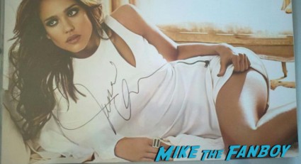 jessica alba signed autograph hot sexy promo photo shoot rare in the blue valentine's day promo