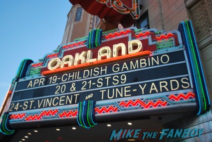 Childish Gambino concert aka: Donald Glover concert marquee oakland ca marquee hot community star rare promo 