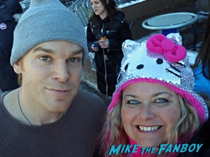 Michael C. Hall Fan Photo signing autographs for fans sundance film festival 2013 hot sexy star rare promo