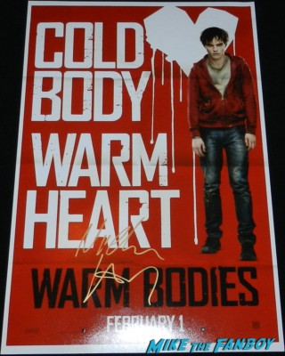 Nicholas Hoult signed autograph warm bodies rare promo movie poster hot rare signing autographs for fans hot sexy warm bodies 026