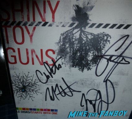 shiney toy guns signed autograph signature  Le Disko promo vinyl record lp hot promo rare