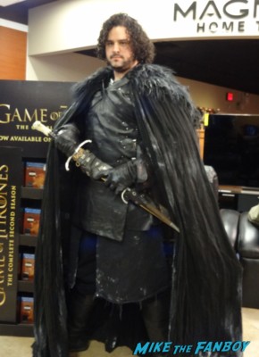 Jon and wolf jon snow game of thrones cosplay costumed characters rare