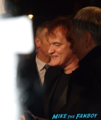 quentin tarantino signing autographs for fans django unchained movie premiere signed autograph on the red carpet at Django Unchained UK Movie Premiere Report! The Scarlet Starlet Meets Quentin Tarantino! Christoph Waltz! And Misses Jamie Foxx By This Much! Autographs! Photos! And More!