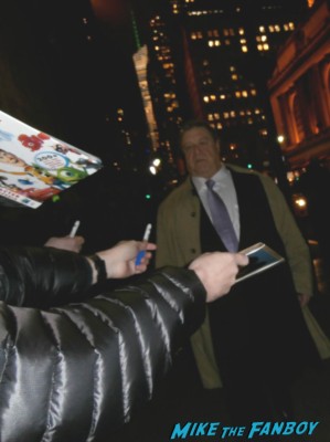 John Goodman signing autographs for fans at the National Board of Review Awards in new york city celebrities signing autographs for fans rare promo photo rare