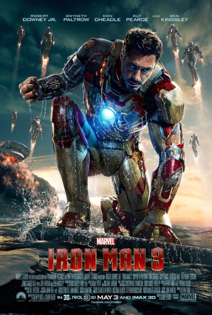 iron man 3 promo movie poster final robert downey jr. avengers rare promo poster one sheet hot