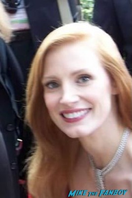 Jessica Chastain hot sexy fan photo signing autographs for fans rare promo zero dark thirty promo poster