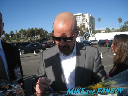 bryan cranston signing autographs for fans at the spirit awards 2013 rare rushmore signed autograph rare promo