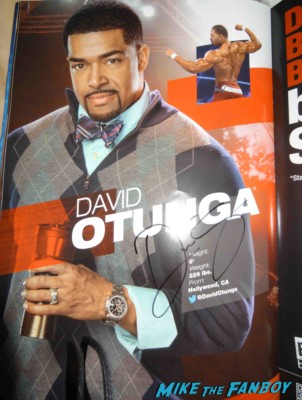  David Otunga signed autograph wwe program signing autographs for fans at the call movie premiere rare signed autograph wwe wrestler