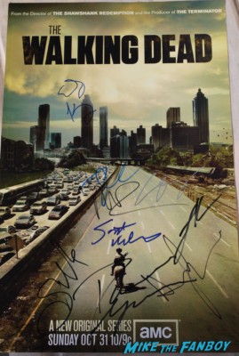 the walking dead cast signed poster rare andew lincoln norman reedus scott wilson rare the walking dead cast andrew lincoln sarah wayne callies fan photo signing autographs rare promo norman reedus signing autographs at the paleyfest 2013 panel the walking dead cast signing autographs for fans laurie holden scott wilson norman reeds