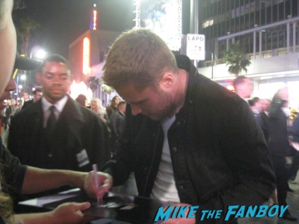 Luke Bracey signing autographs for fans G.I. Joe: Retaliation Movie Premiere Photo Gallery! A Miracle Happened! Bruce Willis Picked Up A Sharpie! Say Wha!?! With Dwayne "The Rock" Johnson! Byung-hun Lee! Luke Bracey! Autographs! Photos! And More! G.I. Joe_March 2013 001